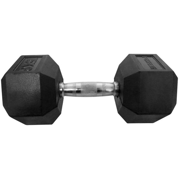 Force USA Rubber Hex Dumbbells - ALL SIZES (Sold individually)