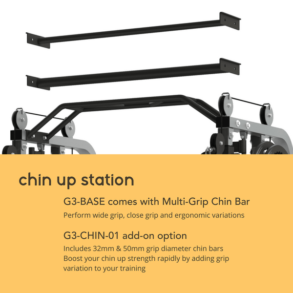 Force USA G3™ All-In-One Trainer - 32mm and  50mm Straight Chin up bar option
