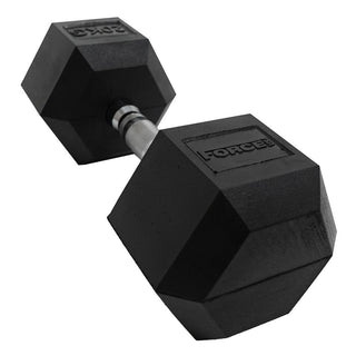 Force USA Rubber Hex Dumbbells - ALL SIZES (Sold individually)